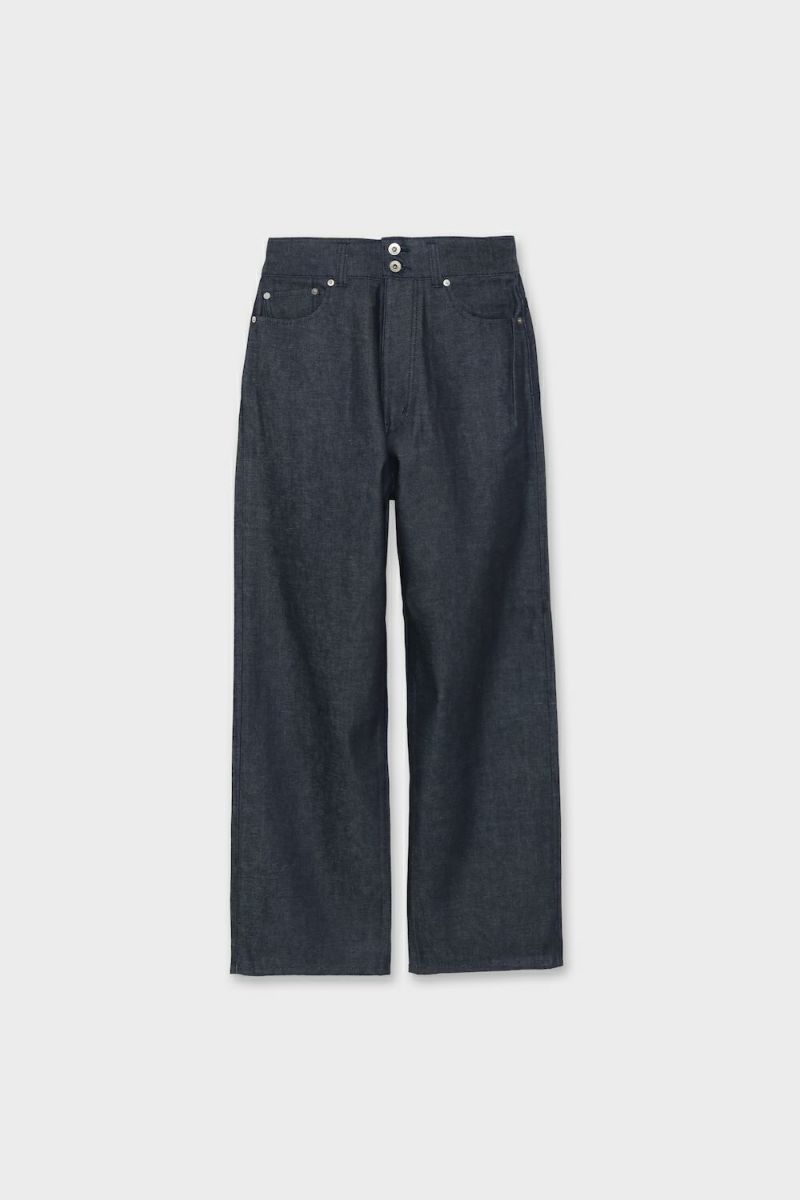 【美品】CINOHハイウエストワイドデニム ハイウエストワイドデニム[INDIGO] | CINOH
