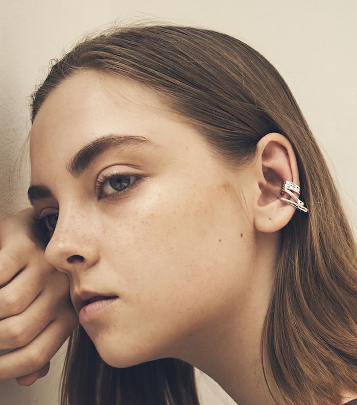 SIA EAR CUFF-LEFT[SILVER] | CINOH