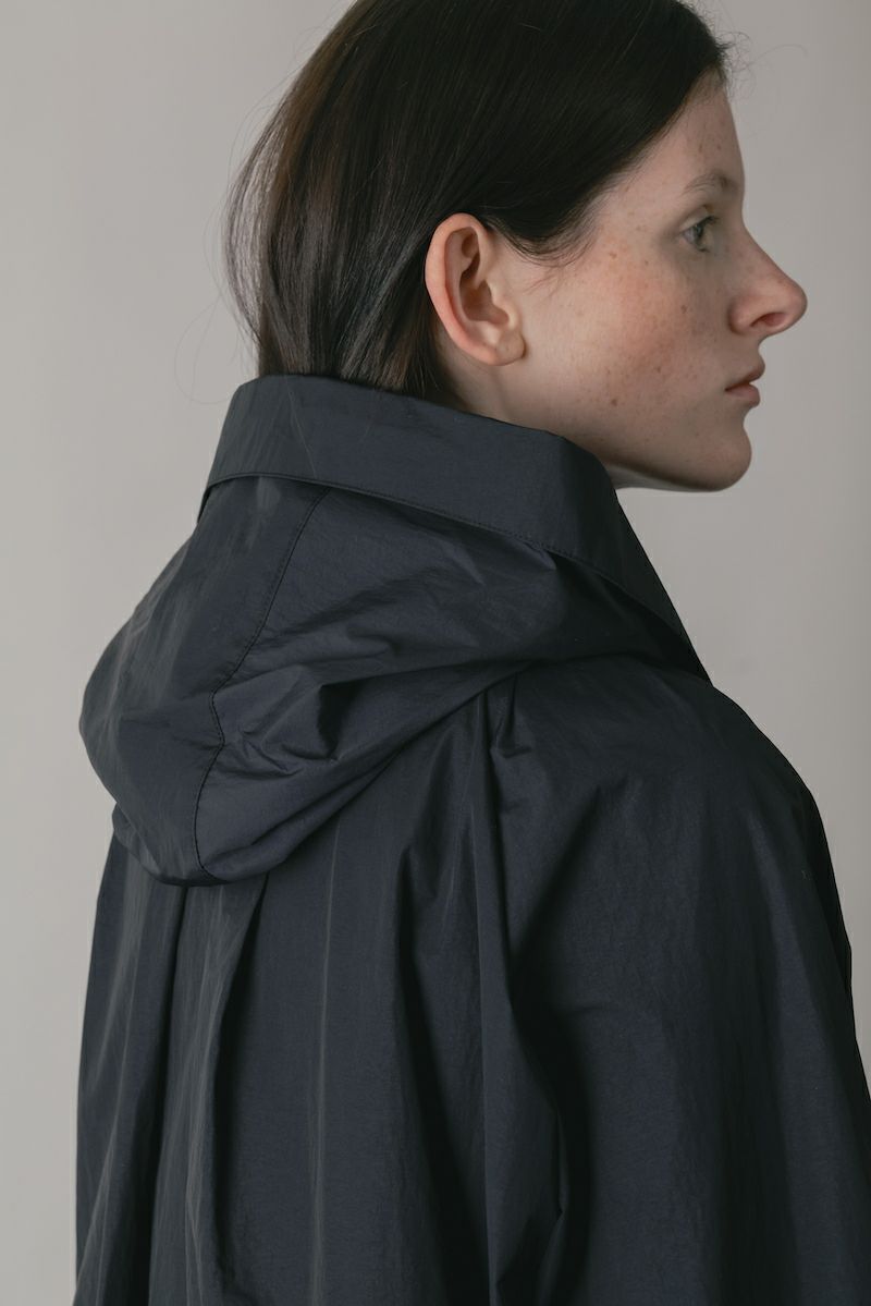 ナイロンフーディーブルゾン［BLACK］ | CINOH