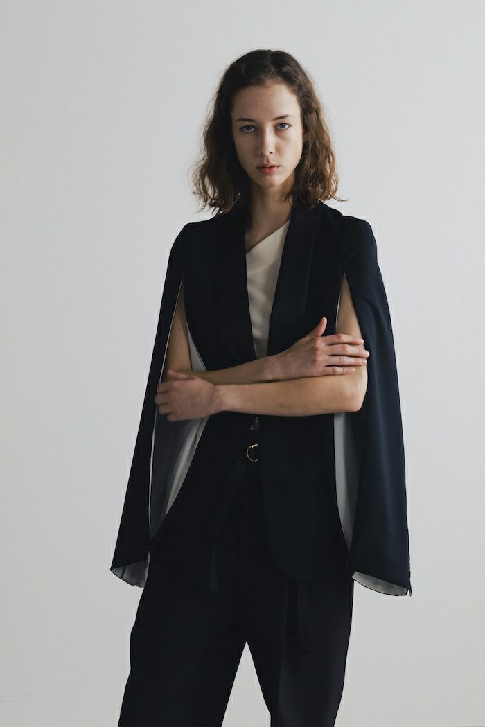 【louren】slit sleeve jacket 2022sslilybrown