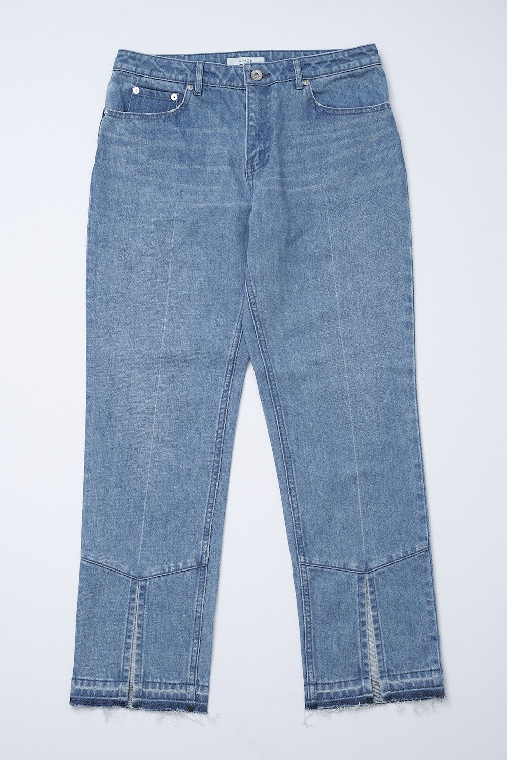 CINOH FRONT SLIT PANTS フロントスリット テーパードパンツ