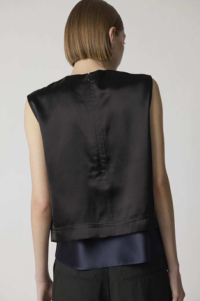 CINOH チノノースリーブトップスブラック