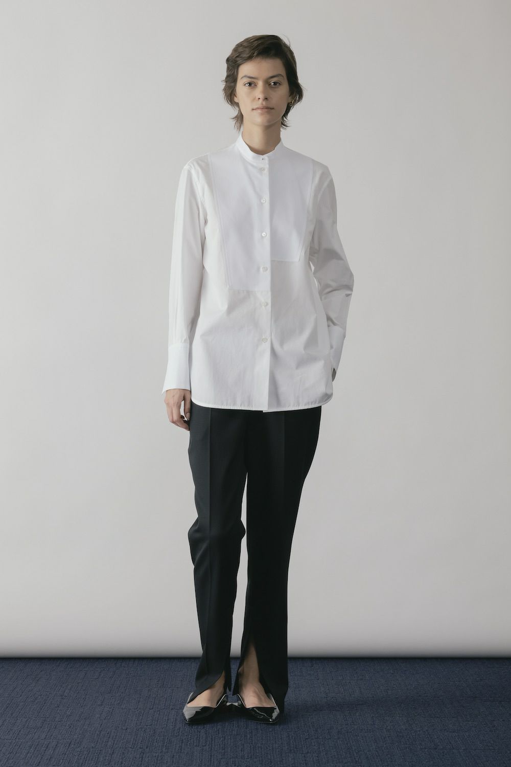 ASYMMETRIC BOSOM SHIRT | CINOH