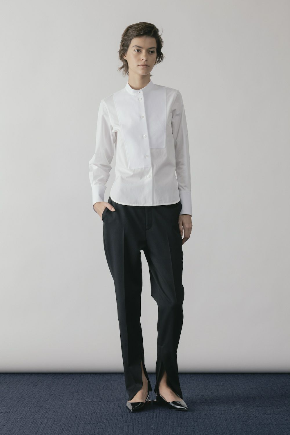 ASYMMETRIC BOSOM SHIRT | CINOH