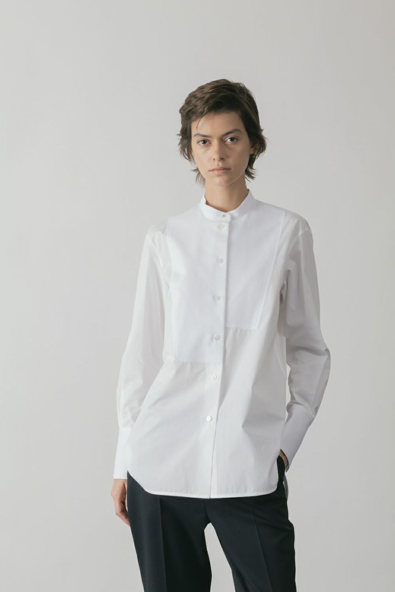 ASYMMETRIC BOSOM SHIRT | CINOH