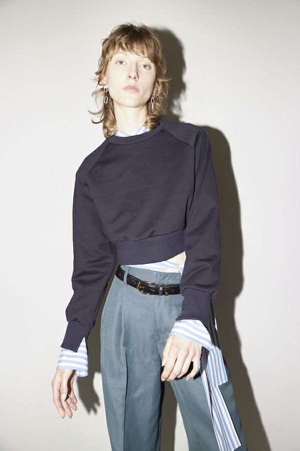 HELENE スウェットプルオーバー[NAVY] | CINOH