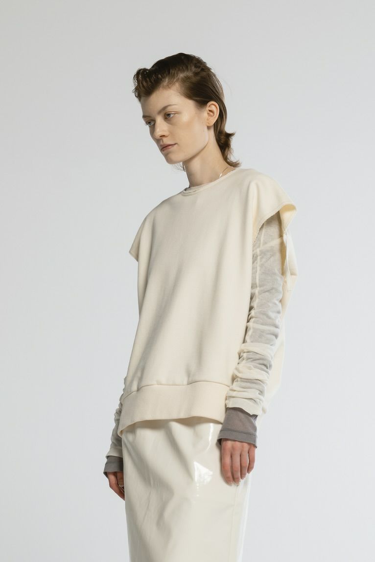 CINOH - HELENE SLEEVELESS SWEAT PULLOVER / スリーブレス