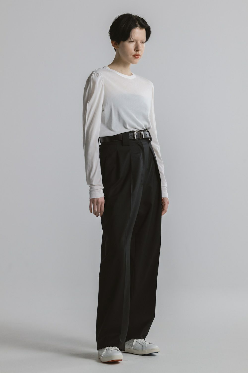 新品未使用タグ付★ 【CINOH/チノ 】 SLIT BLACK パンツ CINOH/チノ】BLACK FORMAL FRONT SLIT PANTS/ブラックフォーマル