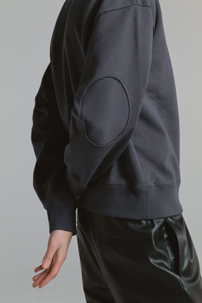 HELENEスウェットエルボーパッチディテールPO[GRAY] | CINOH
