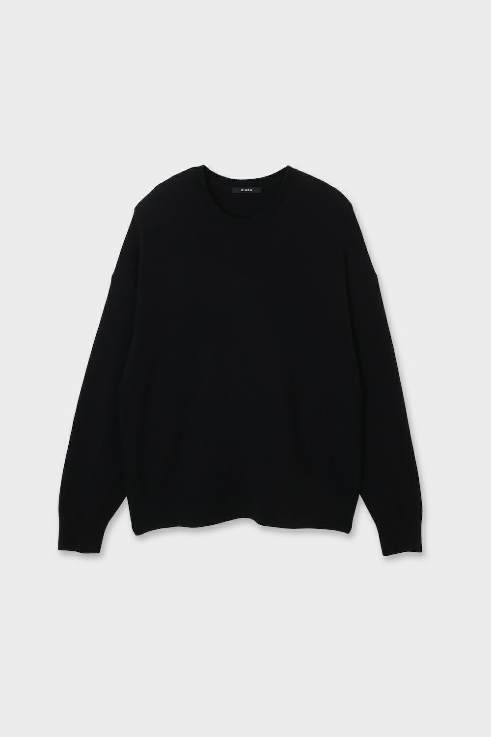 チノ CINOH カシミヤ100% ニット クルーネック ネイビー 38 チノ CINOH カシミヤ100% ニット クルーネック ネイビー 38