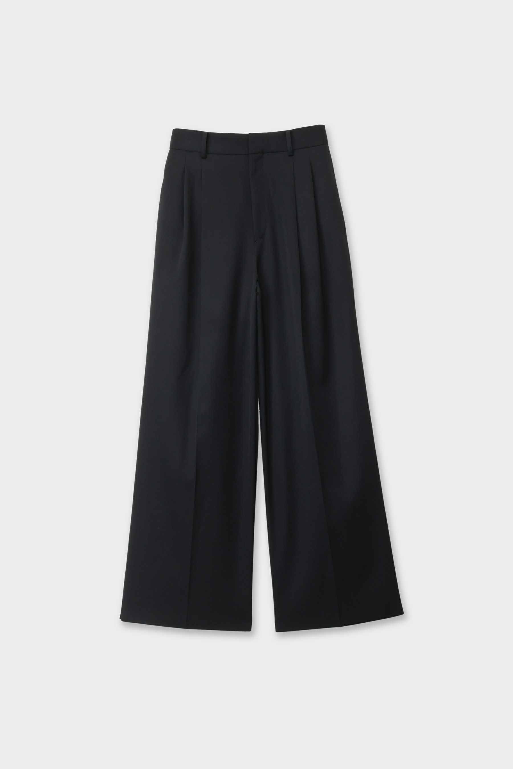 ＜美品＞CINOH / T/W TWILL PANTS CINOH - TWILL HIGH WAIST TWO TUCK PANTS / ハイウエストツータック